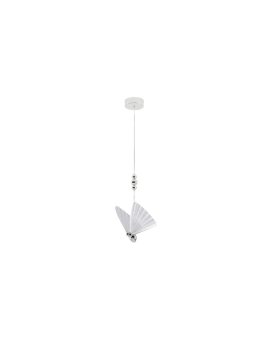 Lampa wisząca Mariposa chromowany motyl z delikatnym światłem LED CTT LP-1715/1P CH Light Prestige