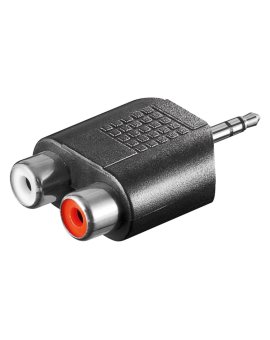 Adapter cinch, wtyk mono AUX 3,5 mm na 2 gniazdo stereo - Połączenie typu Wtyk jack 3,5 mm (3-pinowy, stereo)