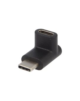 USB.C-M/C-F90-BK Adapter USB 3.0 USB C gniazdo, USB C wtyk kątowy czarny