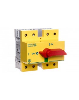 Rozłącznik izolacyjny DILOS 1 63A 3P czerwony/żółty bezpieczenstwa D/061314-203 730056