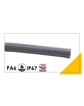 Peszel poliamidowy PA6-S bezhalogenowy 23,2mm/28,9mm DN 23 szary 801.223.0 /50m/