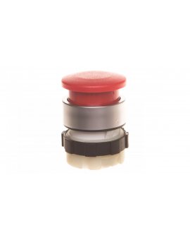 Przycisk grzybkowy 22mm czerwony fi 28 pierścień czołowy aluminium BE-B3P1-RT-000000