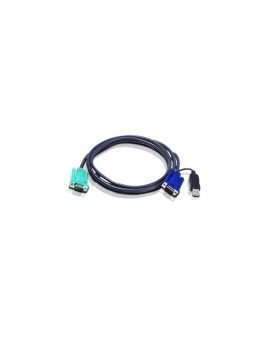 ATEN 2L-5201U Kabel KVM VGA USB, czarny, 1,2 m