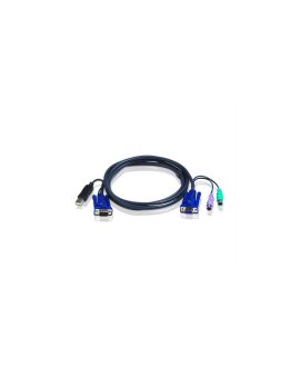 ATEN 2L-5502UP Kabel KVM USB - PS/2, czarny, 1,8 m