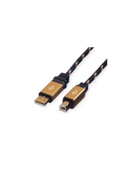 Kabel ROLINE GOLD USB 2.0, typ A-B, 3 m