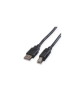 ROLINE USB 2.0 kabel, type A-B, zwart, 1,8 m