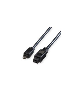 Kabel ROLINE IEEE 1394b / IEEE 1394, 9/4-stykowy, czarny, 1, 8 m