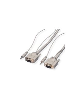 Kabel ROLINE Combi, VGA + Audio, M-M, 3 m