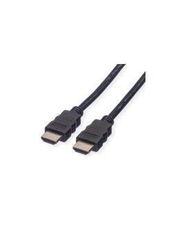 Kabel ROLINE HDMI High Speed z Ethernet M-M, czarny, 1 m