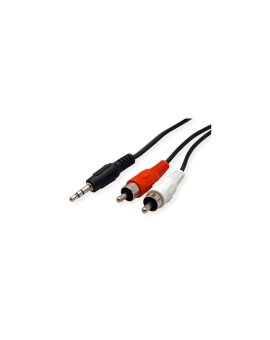 Kabel ROLINE 3,5 mm (M) do Tulp (2x M), 5 m