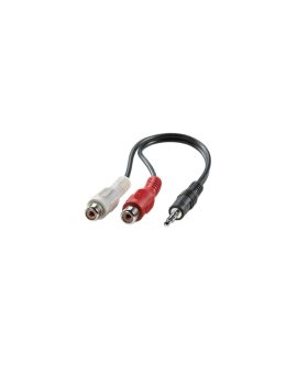 Kabel VALUE 3,5 mm (M) - do zacisku (2x F), czarny, 0,2 m