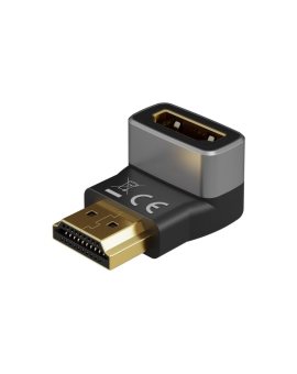 Adapter HDMI™ kątowy 270 pionowy, 8K @ 60 Hz, pozłacany