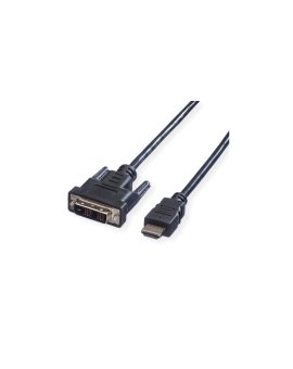 VALUE kabel do monitora DVI (18+1) / HDMI M/M, czarny, 10 m