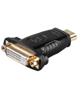 Adapter HDMI™/DVI-D, pozłacany - Połączenie typu Wtyk HDMI™ (typ A)