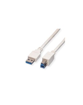 Kabel VALUE USB 3.2 Gen 1, typ A-B, biały, 1,8 m