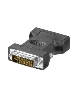 Adapter analogowy DVI-I/VGA, pozłacany - Połączenie typu Wtyk DVI-I Dual Link (24+5-pinowy)