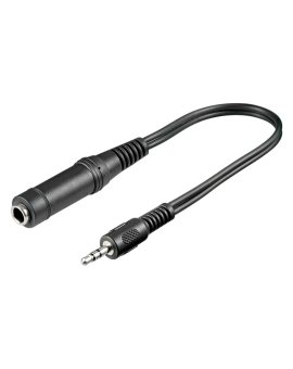 Adapter do słuchawek, wtyk 3,5 mm na gniazdo 6,35 mm - Długość kabla 0.2 m