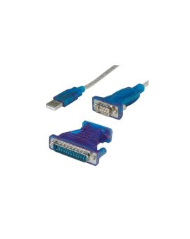 VALUE kabel konwertera USB - szeregowy DB9, turkusowy, 1,8 m