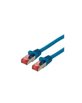ROLINE S/FTP Patchcord Cat.6 Component Level, LSOH, niebieski, 15.0 m