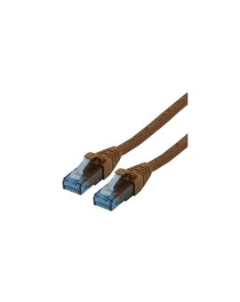ROLINE UTP Patchcord Cat.6a Component Level, LSOH, brązowy, 10 m