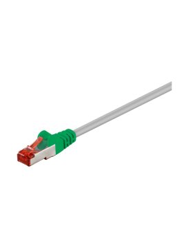 CAT 6 kabel krosowany,S/FTP (PiMF), Szary, Zielony - Długość kabla 1 m