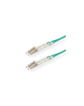 Kabel światłowodowy ROLINE 50/125µm OM3, LC/LC, złącze Low-Loss, turkusowy, 10 m