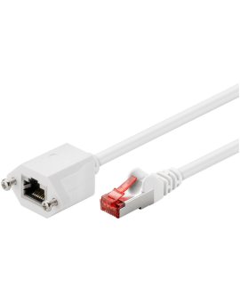 CAT 6Kabel przedłużającyF/UTP, Biały - Długość kabla 0.5 m