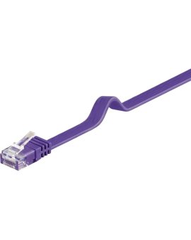 CAT 6Płaska Kabel połączeniowy,U/UTP, Fioletowy - Długość kabla 2 m