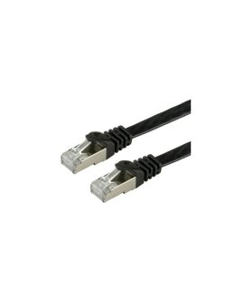 Kabel krosowy VALUE Cat.6 (Class E) FTP, bardzo płaski, czarny, 0,5 m