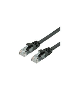 Kabel krosowy VALUE Cat.6A (Class EA) UTP, czarny, 0,5 m
