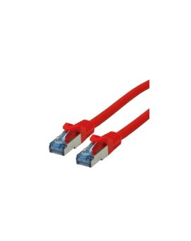 ROLINE Kabel krosowy Cat.6A S/FTP (PiMF), Component Level, LSOH, czerwony, 0,3 m