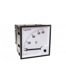 Woltomierz 1-fazowy analogowy 0-500V pulpitowy 96x96mm kl.1,5 VLT 16075