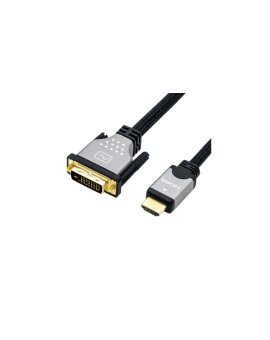 ROLINE Kabel do monitora DVI (24+1) - HDMI, M/M, czarny/srebrny, 1,5 m