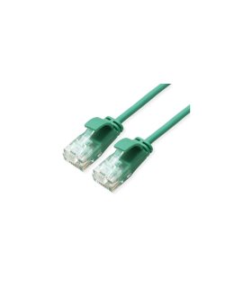 ROLINE UTP Data Centre Patchkabel Cat.6A (Class EA), LSOH, extra dun, groen, 1,5 m
