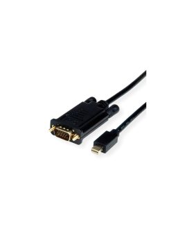 VALUE Kabel MiniDisplayPort - VGA, Mini DP M - VGA M, zwart, 1 m