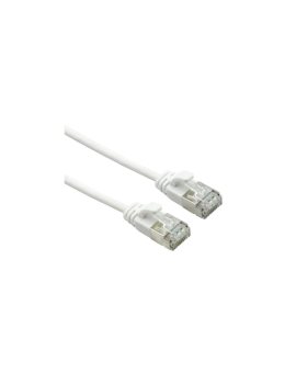 Kabel ROLINE U/FTP DataCentre Cat.7, LSOH, ze złączami RJ45 (500 MHz / Class EA), bardzo cienki, biały, 0,5 m