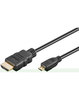 Przewód HDMI™ o dużej szybkości transmisji z Ethernetem (Micro, 4K @ 60 Hz) - Długość kabla 5 m