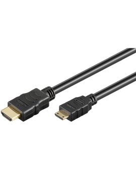 Przewód HDMI™ o dużej szybkości transmisji z Ethernetem (Mini), pozłacany - Długość kabla 3 m