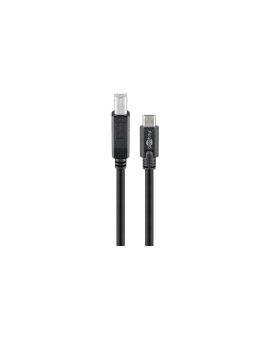 Kabel USB-C™ do B, czarny - Długość kabla 1 m