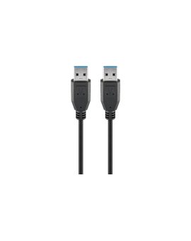 Kabel USB 3.0 Superspeed, Czarny - Długość kabla 1.8 m