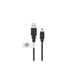 Kabel USB 2.0 Hi-Speed z certyfikatem USB, Czarny - Długość kabla 1.8 m