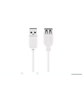 Przedłużacz USB 2.0 Hi-Speed, Biały - Długość kabla 3 m