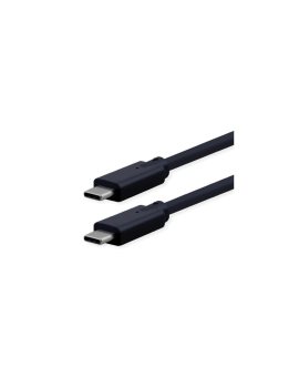 Kabel ROLINE USB3.2 Gen2x2, C-C, M/M, 20Gbit/s, 240W, zwart, 1,5 m