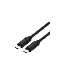 Kabel ROLINE USB4 Gen2x2, C-C, M/M, 20Gbit/s, 240W, zwart, 2 m