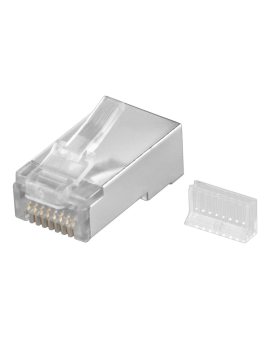 Wtyk RJ45 CAT 5e STP ekranowany - Wersja kolorystyczna Przezroczysty