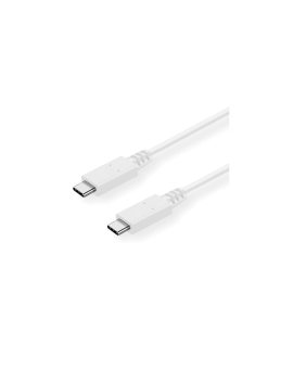 Kabel VALUE USB 3.2 Gen 2 z funkcją ładowania, C-C, M/M, biały, 0,5 m