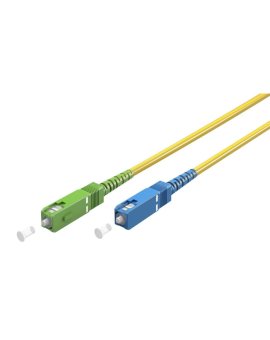 Kabel światłowodowy (FTTH), Singlemode (OS2) Yellow, Żółty (Simplex), 5 m - Długość kabla 5 m