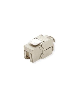 VALUE Cat.6A (Class EA) Keystone, RJ-45, ekranowany, srebrny, beznarzędziowy