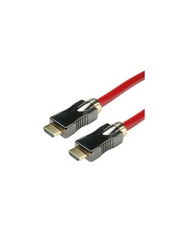 ROLINE Kabel HDMI 8K (7680 x 4320) Ultra HD z Ethernetem, M/M, czerwony, 5 m
