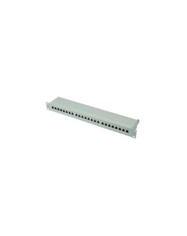 Patch panel ROLINE Cat.6 (Class E) 19, 24 porty, ekranowany, szary